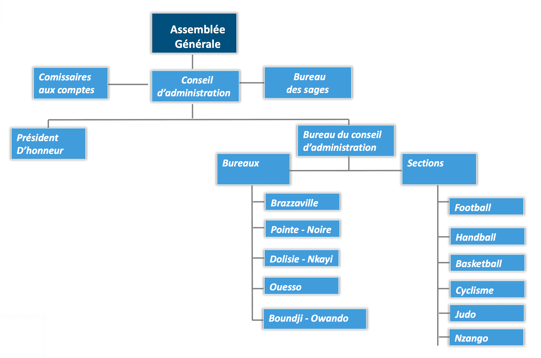 Organigramme du club